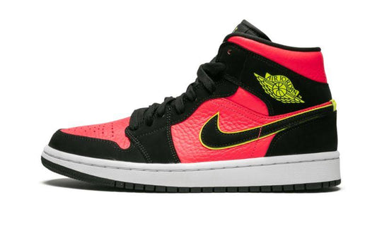 Jordan 1 Mid Black Hot Punch. | Envío Hoy ⚡